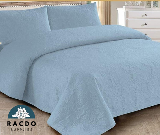 Premium 3 PC's Dyed Bed Spread – Elegant & Durable Bedding